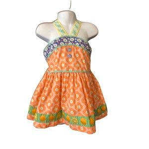 MATILDA JANE   MERINGUE PONTOON TOP Happy & Free Oranges Tank    Size 4